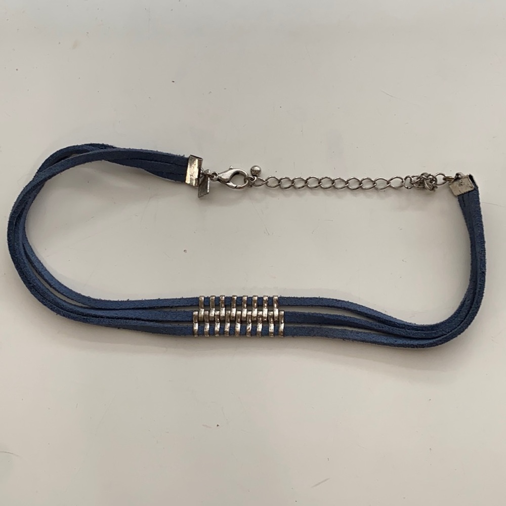 Blue Suede 3 Layer Choker from American Eagle